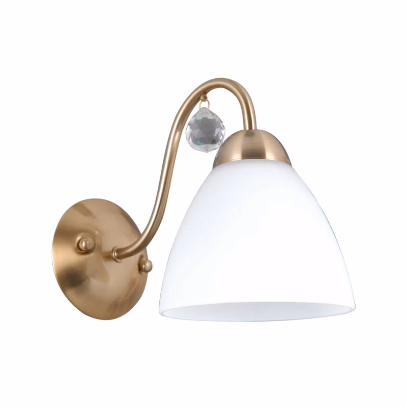 Kinkiet Italux LUGANO złoty 1xE27x40W wym:19×13,5x24cm IP20 -1 szt.