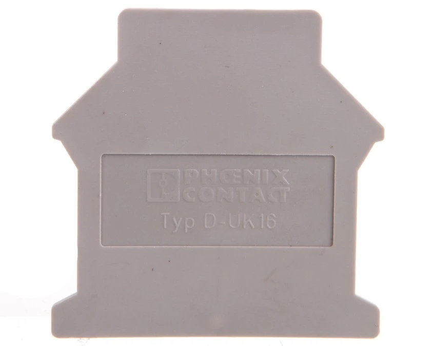 Pokrywa końcowa 42,5×1,5x54mm szara D‑UK 16 3006027 /50szt./