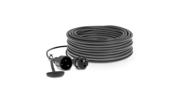 Przedłużacz warsztatowy 1-gniazdo z/u 30m /H05RR-F 3×1,5/ 16A czarny