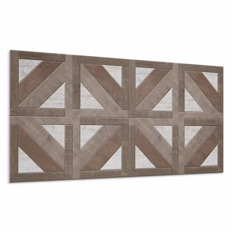 Kafelki samoprzylepne Wallfluent 60×30 cm Kształty drewna w betonowej formie 6 szt.