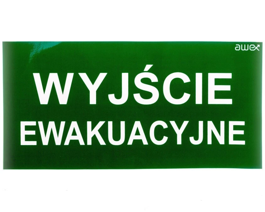 Piktogram 150x300mm wyjście ewakuacyjne PD21