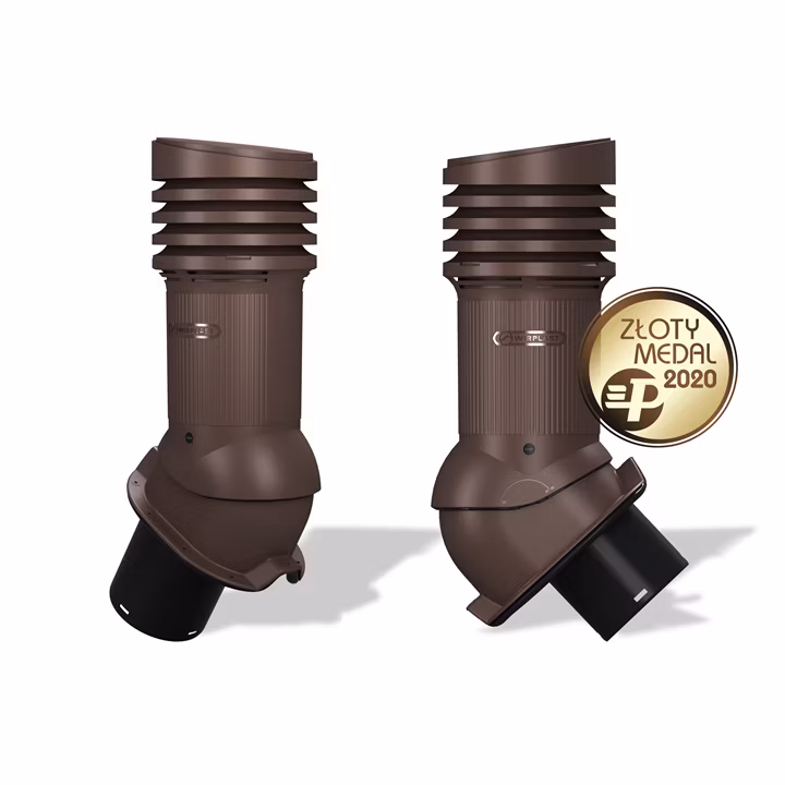 Kominek wentylacyjny WIRPLAST PERFEKTA EVO 150mm z odpływem kondensatu do blachodachówki i trapezu wentylacja 1szt.