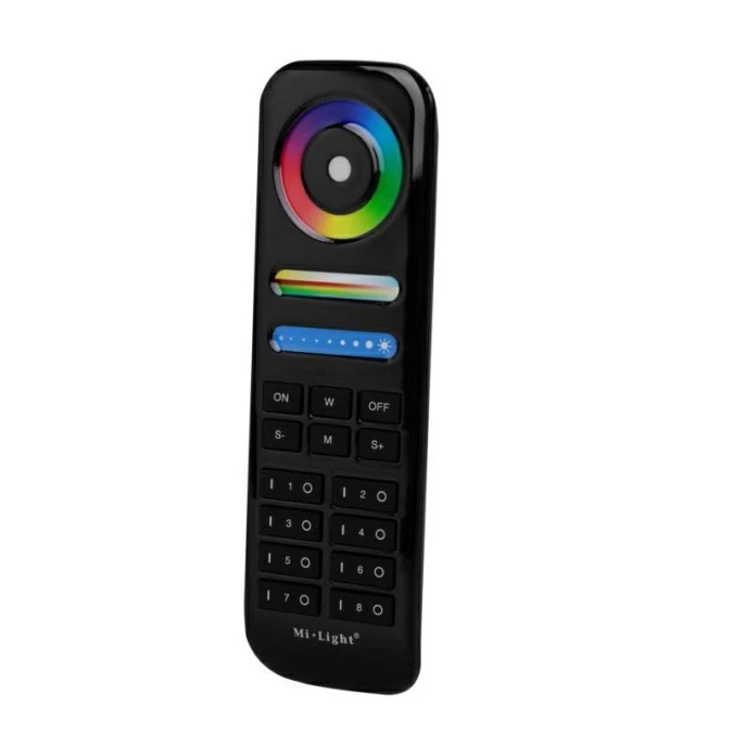 Pilot Kontroler led RGBWW 5‑in‑1 8 stref 2,4ghz MI‑Light RGB + CWiWW fut089b czarny