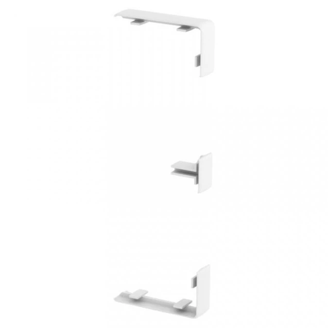 Pokrywa styku kanału do RAPID 45‑2 100/165mm 168x55x15 GK‑KS45‑1LGR jasnoszara 6113022 /6szt./