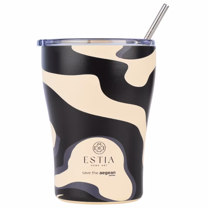Kubek Termiczny Ze Słomką Bold Drift Estia Stal Nierdzewna Kremowy 350 Ml 1 Szt.