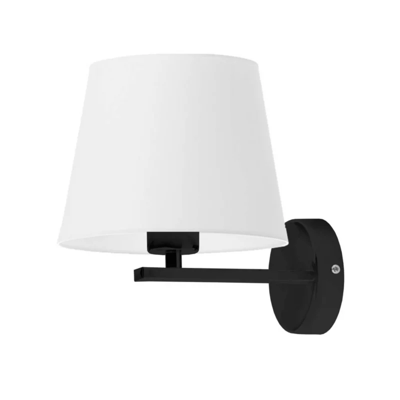 Kinkiet Volta Light Factory Simple Czarny/Biały Abażur 1xE27 1szt. 5903628520569