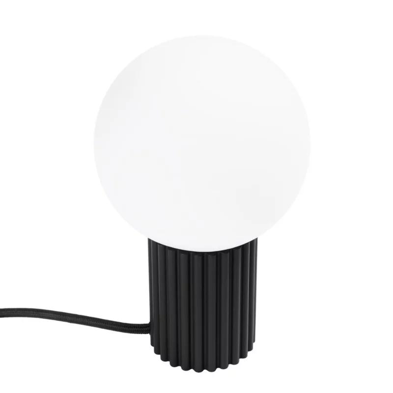 Lampa biurkowa Sollux Lighting Halo czarno-biała 1 x G9 x 8W IP20 wym: 19 x 12 x 12 cm szkło – 1 szt.
