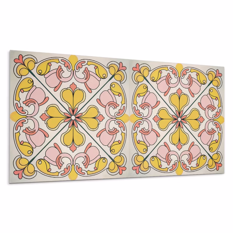 Kafelki samoprzylepne Wallfluent 60×30 cm Ornamentalny wzór kwiatowy 6 szt.