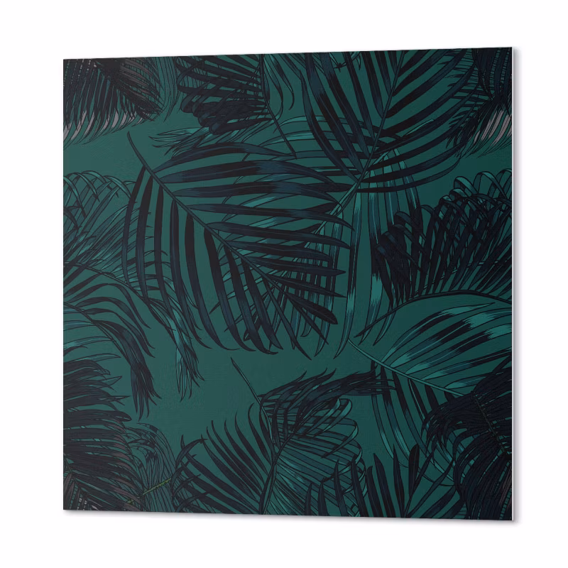 Komplet Kafelków PCV ArtPrintCave 20×20 cm Liście palmowe na tle 20 szt.