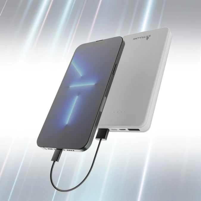 Powerbank Power bank, USB‑C Extralink EPB‑078W 10000mAh Biały