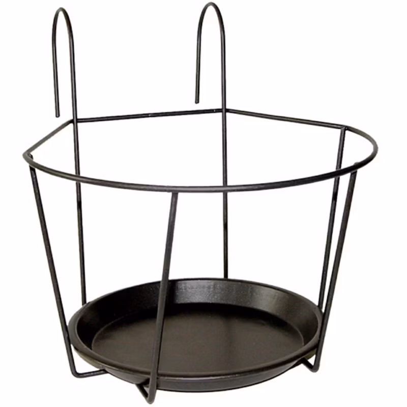 Kwietnik balkonowy geometryczny Esschert Design czarny metalowy 22xh22 cm 1 szt.
