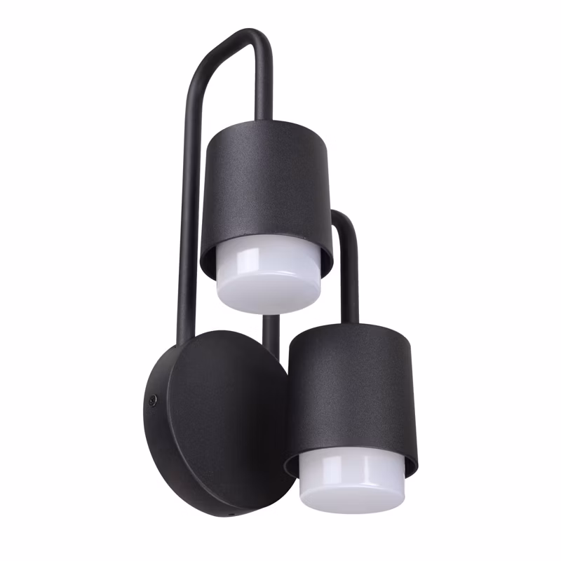 Kinkiet ścienny zewnętrzny Italux Sorano czarny LED 6W 3000K 1550lm IP44 wym: 32 x 15,7 x 13,2 cm aluminium – 1 szt.