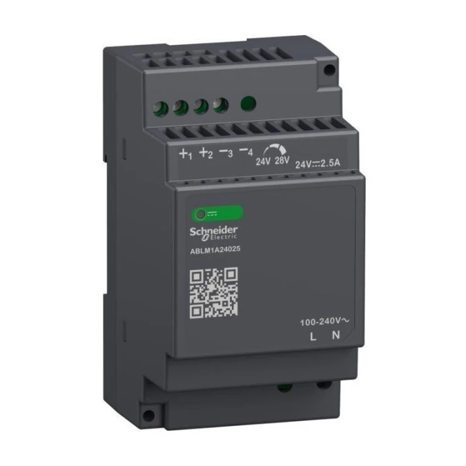 Phaseo, regulowany zasilacz impulsowy, 100…240 V AC, 24V 2.5 A, 1 fazowy, Modular