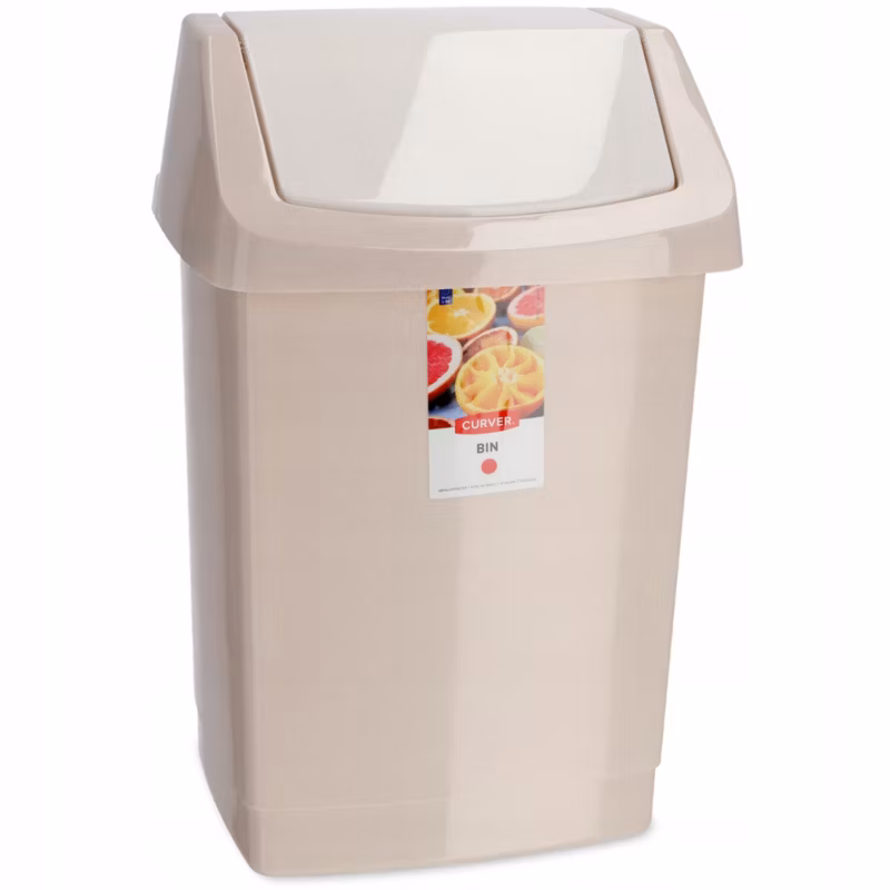 Kosz na śmieci Curver Click-IT 50L, beżowy