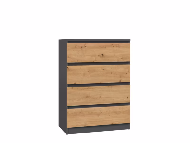 Komoda KOBI MALMO M4 Dąb Artisan / antracyt 1 szt.