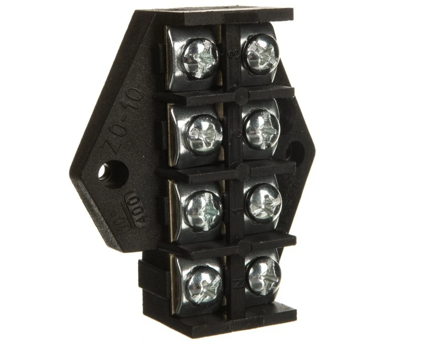 Płytka odgałęźna /10mm2/ 4‑tory czarna ZPT4‑10.0 83005007
