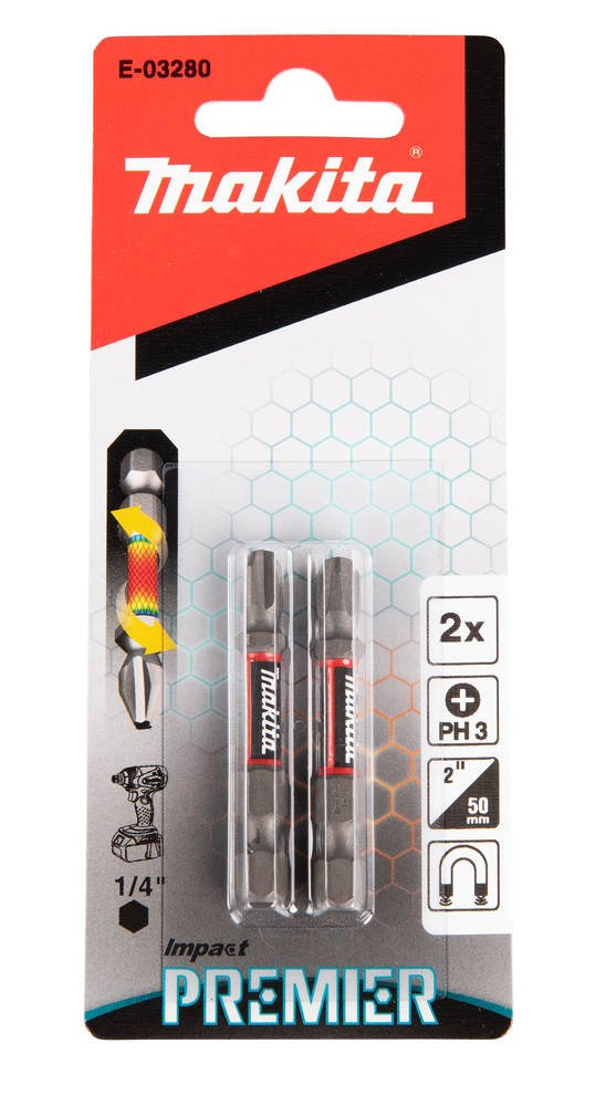 Końcówka wkrętakowa udarowa PH3-50MM IMPACT PREMIER TYP E(2SZT) MAKITA E-03280