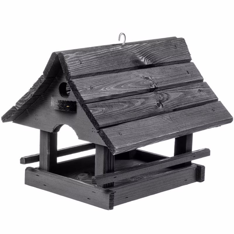 Karmnik dla ptaków KADAX domek antracytowy 30 x 25 cm 1 szt.