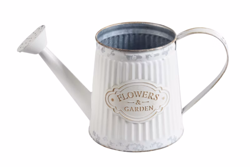 Konewka Rim Kowalczyk metalowa 1,2L „FLOWERS GARDEN” biała 1 szt.