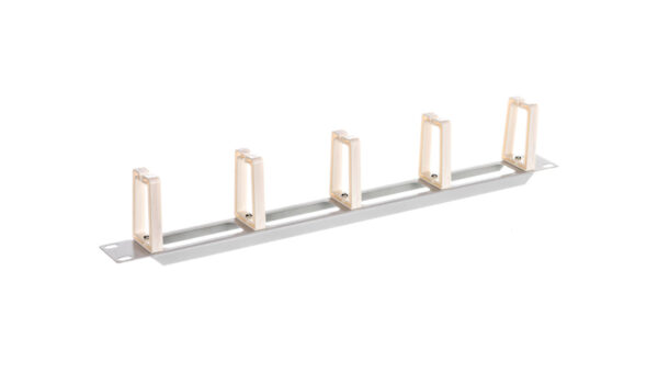 Organizer kabli 19 1U z 5 uchwytami – typ B szary LENBERG AK-1202-S