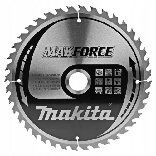 Tarcza tnąca 235×30 mm 40Z MAKFORCE B-08523 Makita
