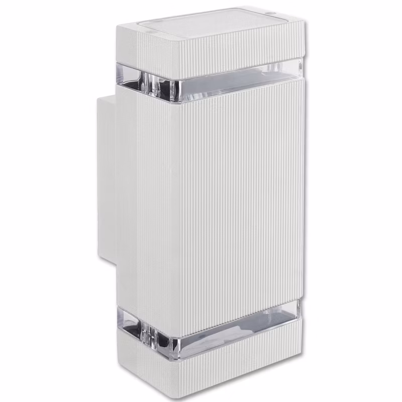 Kinkiet elewacyjny GU10 LED MasterLED Hana kwadrat IP54 lampa oprawa biała 1 szt.