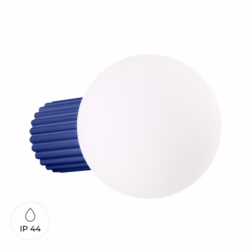 Kinkiet ścienny Sollux Lighting Halo ultramaryno-biały styl nowoczesny 1 x G9 x IP44 wym: 12 x 12 x 17 cm – 1 szt.